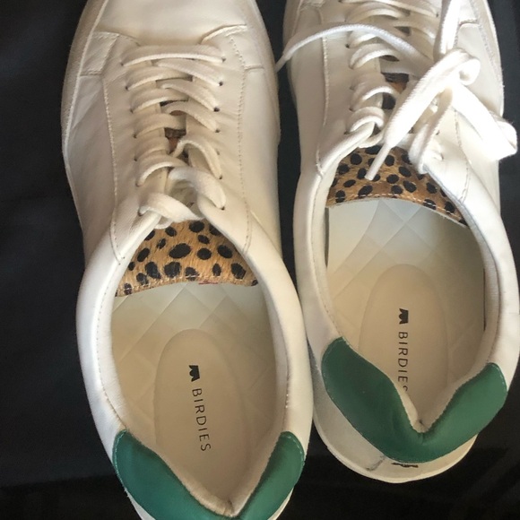 BIRDIES The Cardinal Women's Size 9 White Leather Comfort Sneakers - Picture 7 of 10